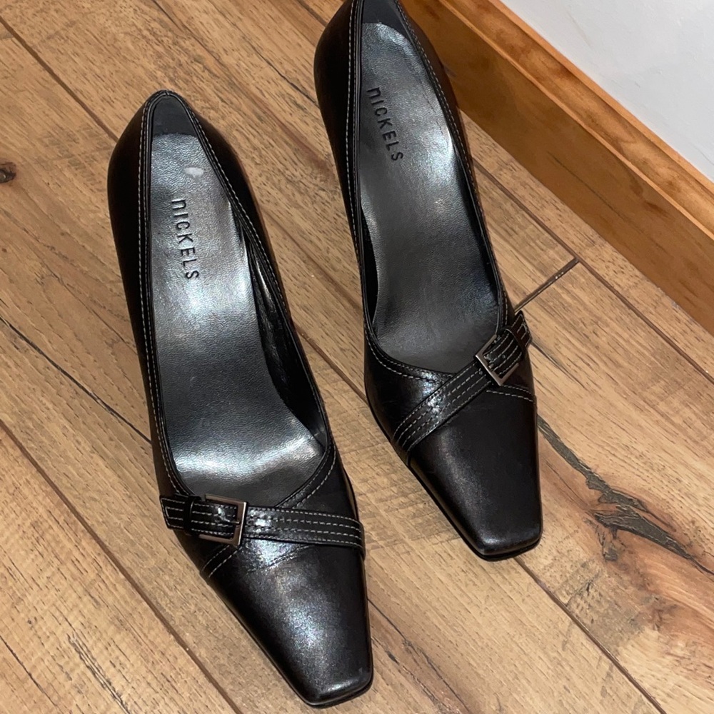 Black low heels